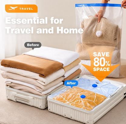 11-Piece Vacuum Storage Bag Set with Hand Pump