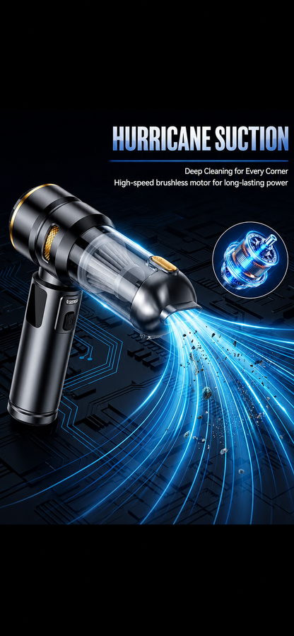 Car Vacuum Cleaner Cordless,24 000PA High Power Mini Vacuum Cleaner