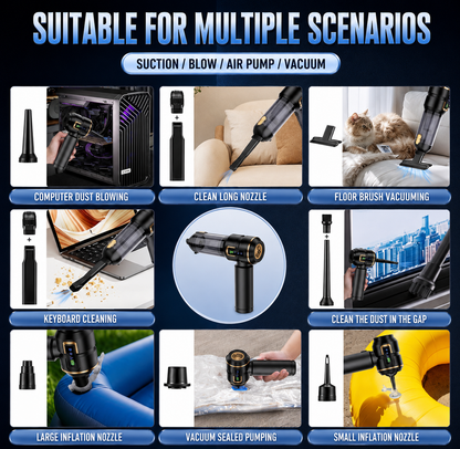 Car Vacuum Cleaner Cordless,24 000PA High Power Mini Vacuum Cleaner